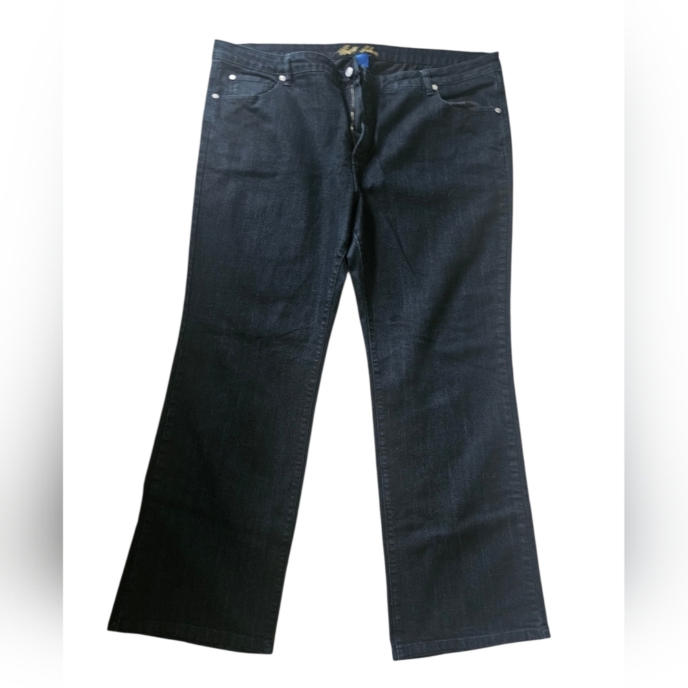 Bill Blass Stretch Bootcut Dark Wash Jeans Women Plus Size 24W